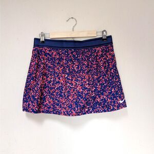 Nike Skort Dri-Fit Blue/Orange Size Large Athletic Tennis Skirt Pickleball